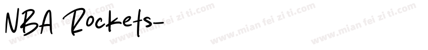 NBA Rockets字体转换